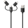 SILVER MONKEY Kabel 3w1 USB-C, Micro USB, Lightning MFI 1m SMA023 - 727060 - zdjęcie 2